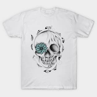 Poetic Wooden Skull T-Shirt